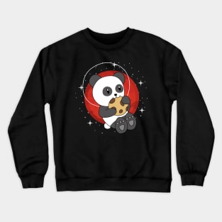 Space Panda Red Crewneck Sweatshirt
